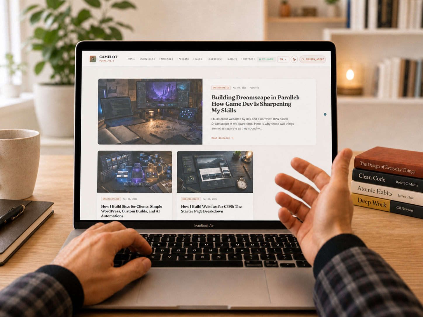 Web design work in progress